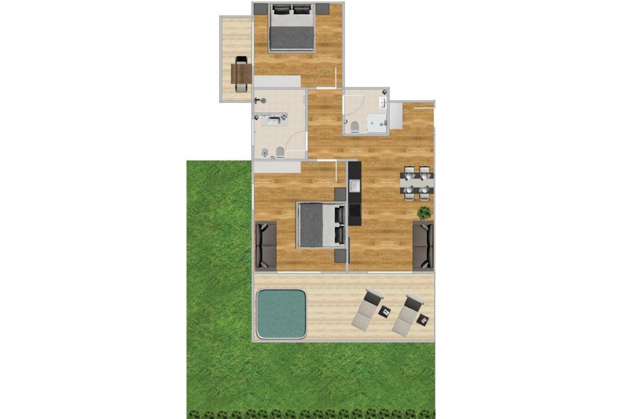Appartamento Deluxe con 2 Camere da Letto, Terrazza e Balcone